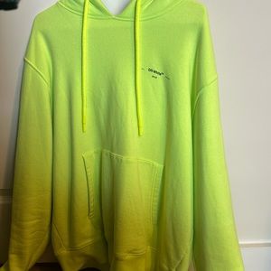Off-White Fluorescent Stitched Hoodie